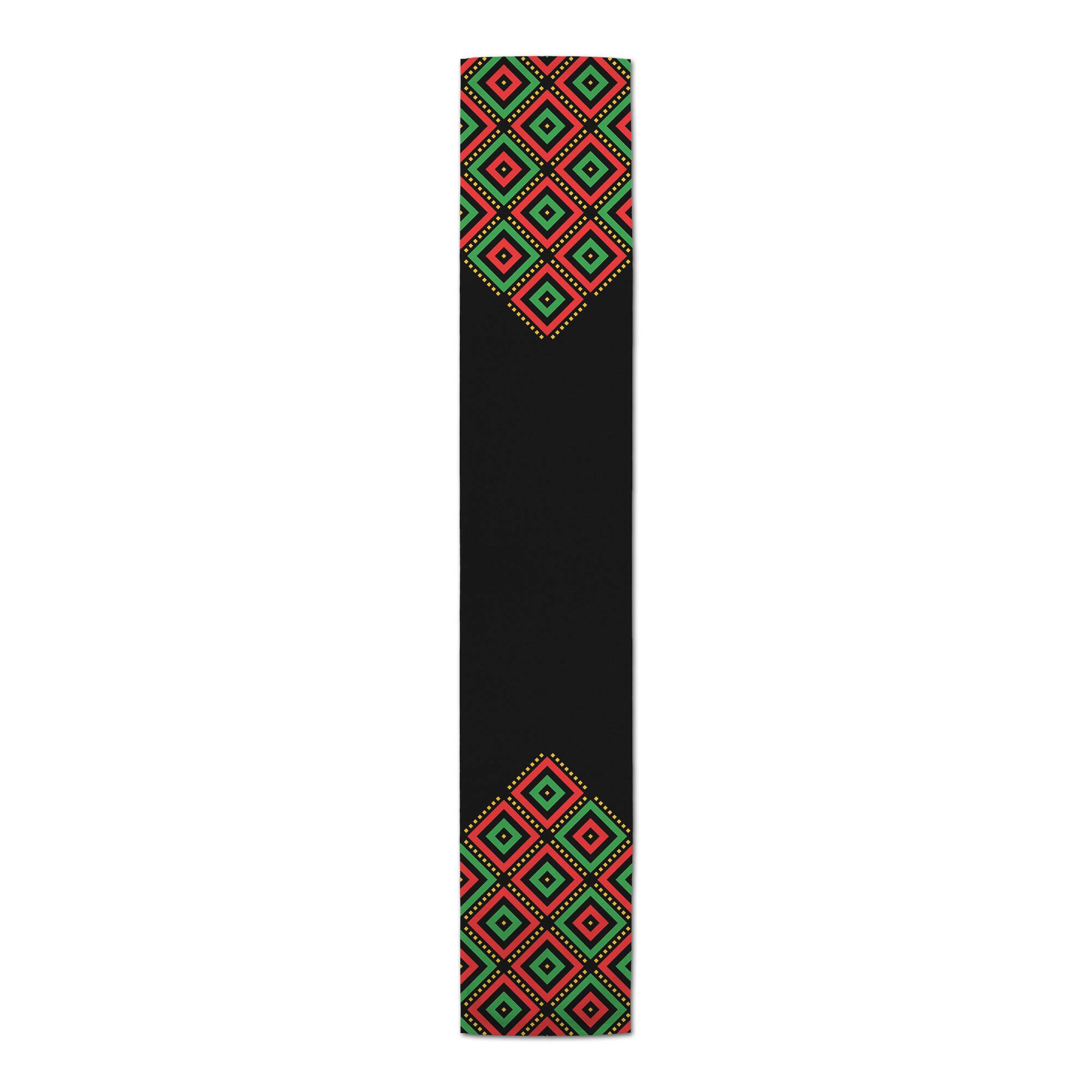 90" Diamond Kwanzaa Table Runner